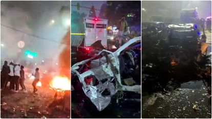 Delhi Blast: Explosion in car near Red Fort metro station, vehicles blown to pieces; Eight people died and seven injured Blast in a car near Red Fort in Delhi